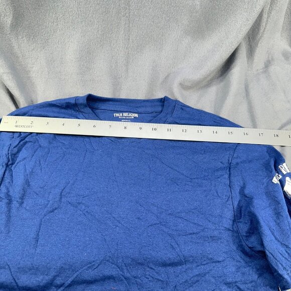 True Religion Men's Size Small 34-36 T-Shirt Blue New Without Tags - Picture 7 of 11